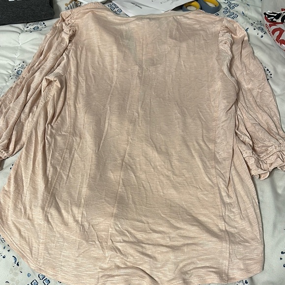 Democracy Women's light Pinkish, light rose color, Embroidered Top - Picture 3 of 3